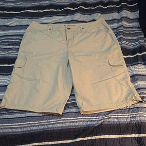 Caribbean Joe Khaki Cargo Shorts for Women